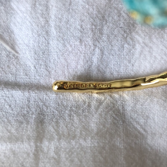 Kendra Scott Masie Gold Tone Cuff Bracelet Mint Mix Paracord NWT - Picture 11 of 13